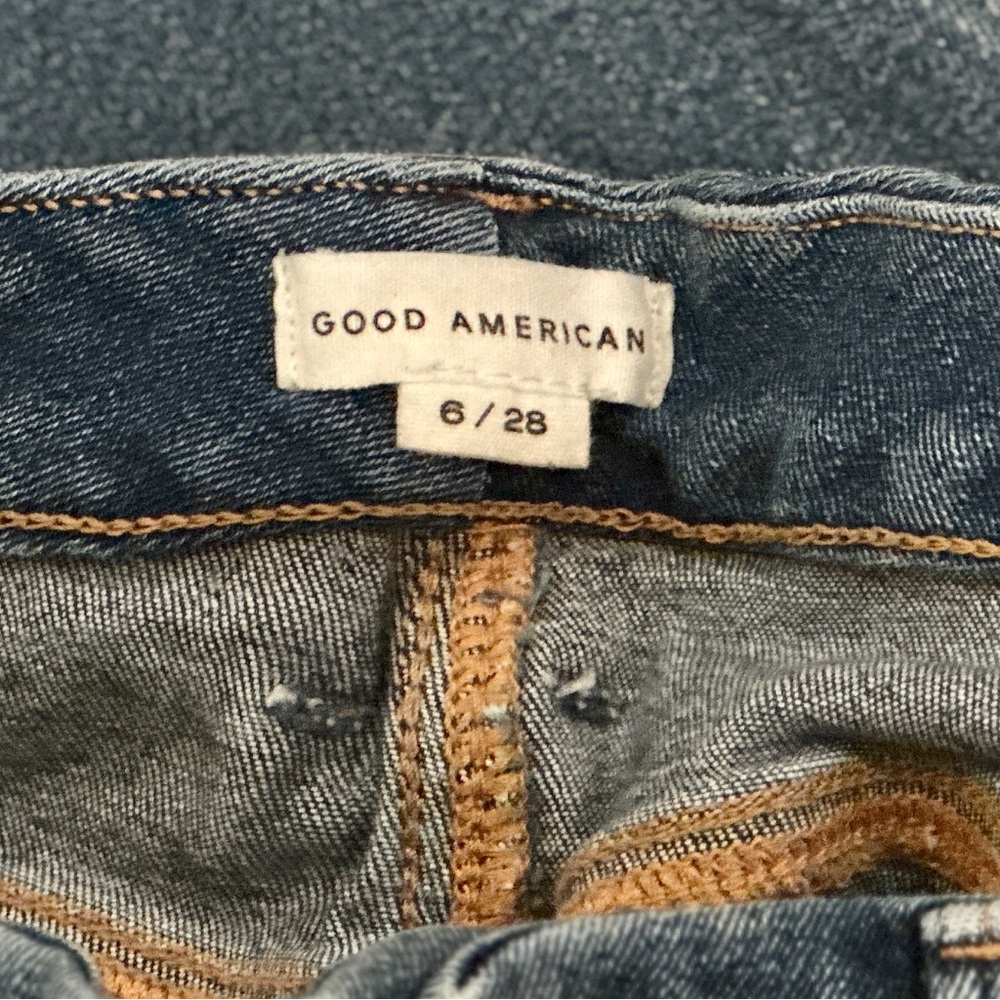 EUC Good American Good Waist Skinny Cropped Jeans- Indigo326 - Picture 7 of 13